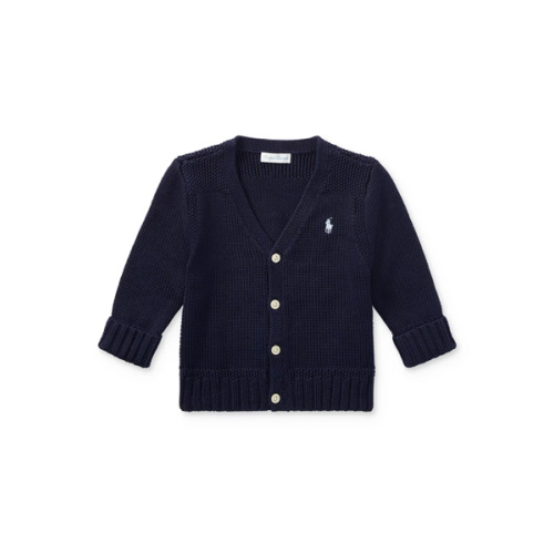 Ralph Lauren Boys' Combed Cotton Sweater - Refined Navy (Size 6M)