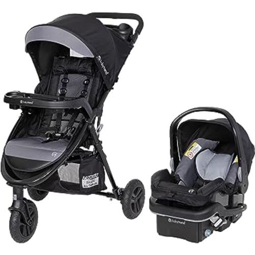 Baby Trend Passport® Seasons All-Terrain Stroller Travel System with EZ-Lift™ Plus Infant Car Seat, Dash Black
