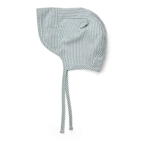 Liewood - Organic Cotton Bonnet Rae - Grey blue | Smallable