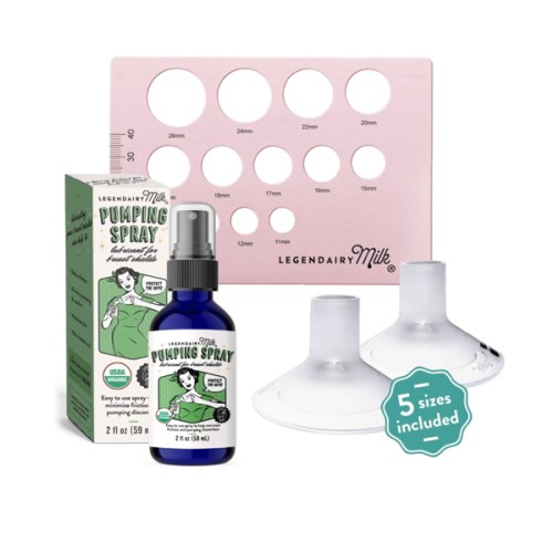 Flange Sizing Kit | Silicone Inserts | Nipple Ruler | Pumping Spray – Legendairy Milk