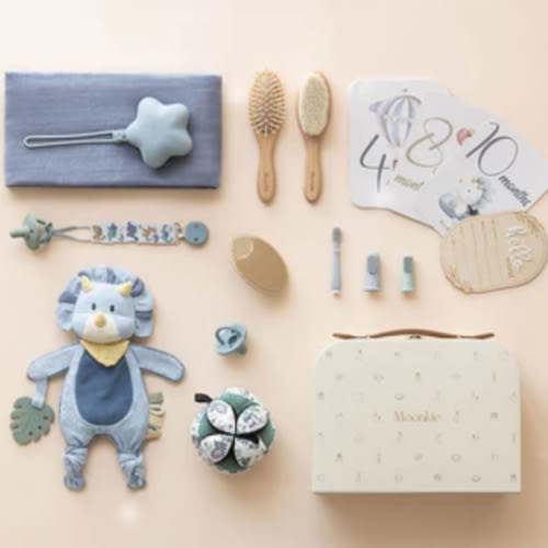First Moments Newborn Set (Soft Blue)