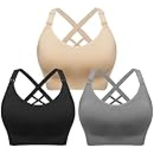 Angelhood Nursing Bras for Breastfeeding, Seamless Nursing Sports Bra Support Yoga Maternity Bras Pregnancy Sleep Bralette