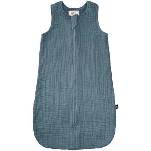 Organic Cotton Baby Sleep Sack 6-12 Months - 1.0 Tog Wearable Blanket Muslin Sleep Sack Baby Summer Essentials