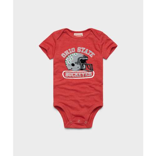 Ohio State Buckeyes Helmet Baby One Piece