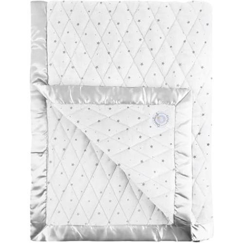 Dreamland Baby 4lb Weighted Blanket for Kids (White with Grey Stars)