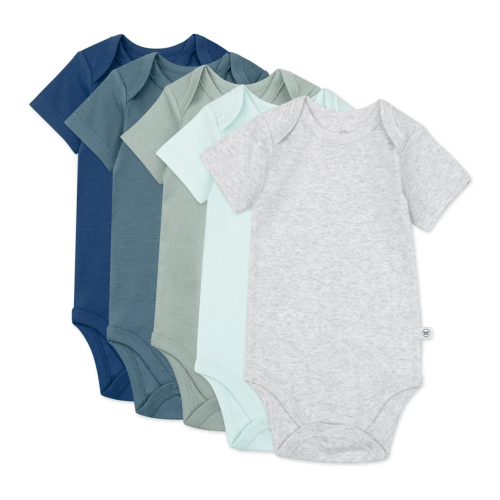 5-Pack Organic Cotton Short Sleeve Bodysuits | Honest Baby Clothing