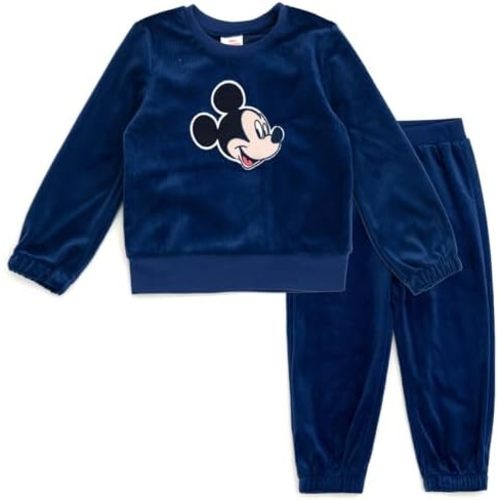 Disney Lilo & Stitch Winnie the Pooh Minnie Mouse Mickey Mouse Velour Sweatshirt & Jogger Pants Infant to Big Kid Sizes