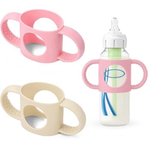 BUSOHA 2 Pack Silicone Sleeves for Dr. Brown's Narrow Baby Bottle