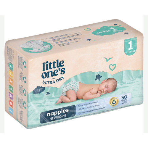 Little One's Ultra Dry Nappies Size 1