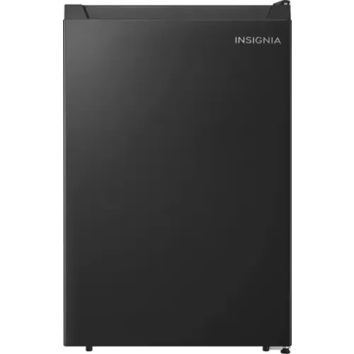 Insignia™ - 2.5 Cu. Ft. Mini Fridge with Reversible Door and ENERGY STAR Certification - Black