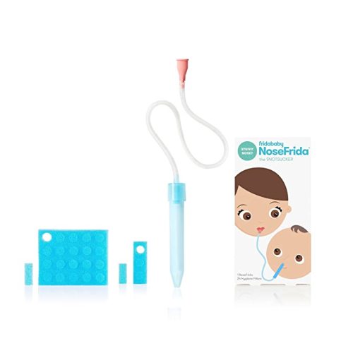 Frida Baby Nasal Aspirator NoseFrida the Snotsucker with 24 Extra Hygiene Filters - NoseFrida Filter Bundle (24 Hygiene Filters)