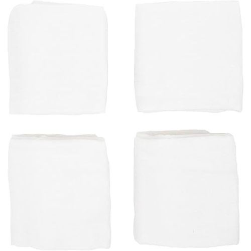 Little Unicorn Cotton Muslin Squares 4 Pack | Nursing, Burping, Feeding, Wiping, Spills | Super Soft and Lightweight Blanket for Baby Boys and Girls | 27.5” x 27.5” | White Set