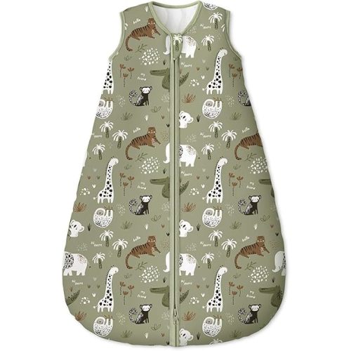 Yoofoss Baby Sleep Sack 6-12 Months, TOG 2.5 Baby Wearable Blanket with 2-Way Zipper, 100% Organic Cotton Fabric Winter Newborn Sleeping sack, Warm Soft Comfy(Medium)