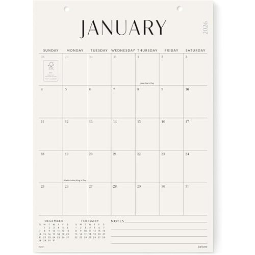 Jotsome Wall Calendar 2026-2027, Monthly Wall Calendar From January 2026 to June 2027 10x14 inch in Home and Office for Easy Organizing, Gift for the Holidays or Christmas (Now - Jun 2027, 10" x 14")
