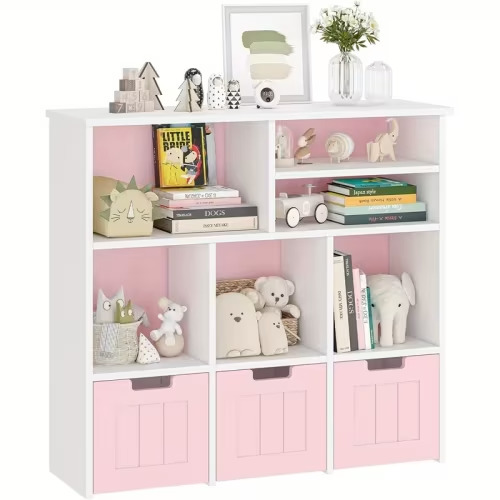 9 cube storage organizer functional bookcase - Temu