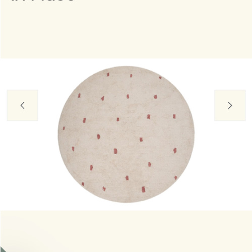 Dotted Washable Organic Cotton Rug – Sage & Wild