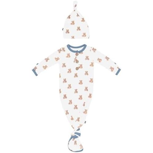 KYTE BABY Knotted Gown with Hat Set