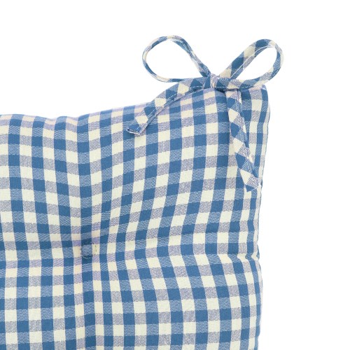 Gripper Gingham Rocking Chair Seat Cushion Set with Gripper Backing- Pine