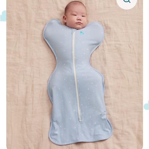 Swaddle Up™ 1.0 TOG Cotton Powder Blue Twinkle