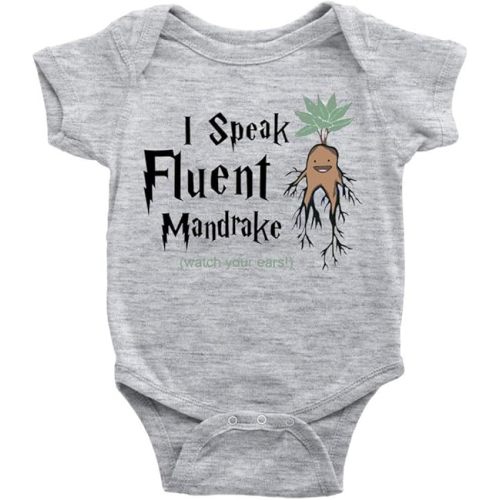 GKrepps I Speak Fluent Mandrake Watch Your Ears! Baby Clothes Newborn Organic Bodysuits Romper