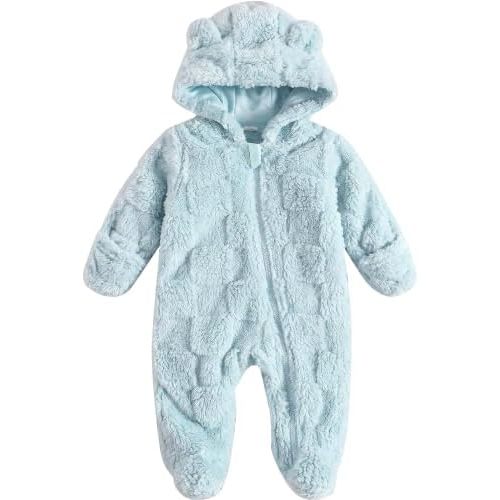 Jecson Baby Bear Outfit Newborn Clothes Infant Snowsuit Hooded Jumpsuit