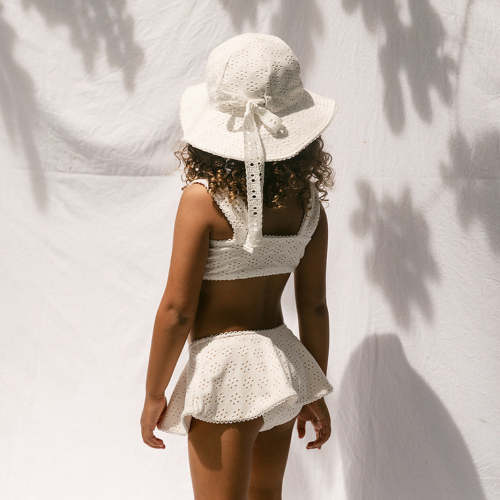 Classic Sun Hat · Gardenia| Baby & Girls Sun Hats | Baby & Girls Bikinis | Baby & Girls Swimsuits – Petit Playa