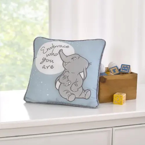 Disney Dumbo Sweet Little Baby Light Blue and White "Embrace Who You A – NoJo Baby