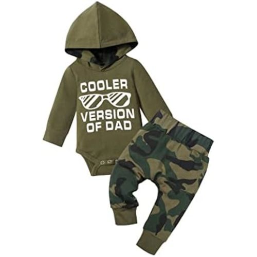Fommy Newborn Baby Boy Clothes Plaid Letter Print Long Sleeve Hoodies + Long Pants 2PCS Fall Winter Outfits Set