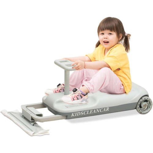 Kids Clean Car Portable Go Kart, 12v Ride On Race Car Variable Speed