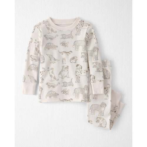 Baby 2-Piece Organic Cotton Ribbed Pajama Set in Pet Print - Little Planet | Carter's