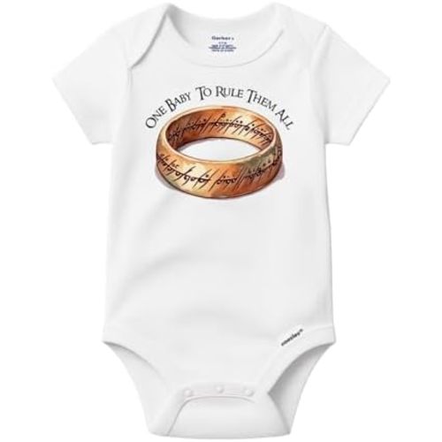 Brain Juice Tees One Baby To Rule Them All Onesie® | White 100% Cotton | Printed using Direct-To-Garment Printing