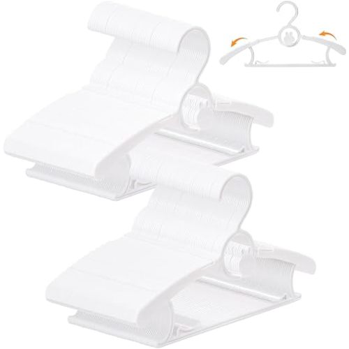 100 Pack Baby Hangers 11"-14" Adjustable Kids Hangers White