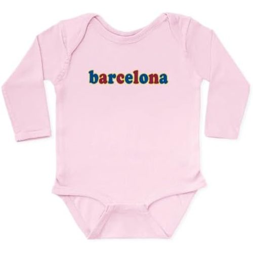 CafePress Barcelona Long Sleeve Infant Bodysuit Cute Long Sleeve Infant Baby Bodysuit Romper