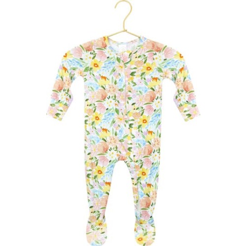 Print Zip Footie, 0-3M