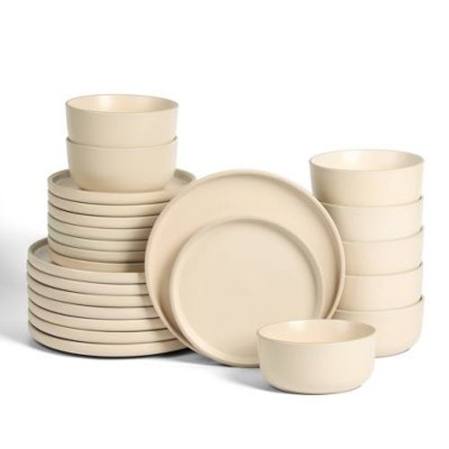 Earth & Clay 24pc Stoneware Dinnerware Set