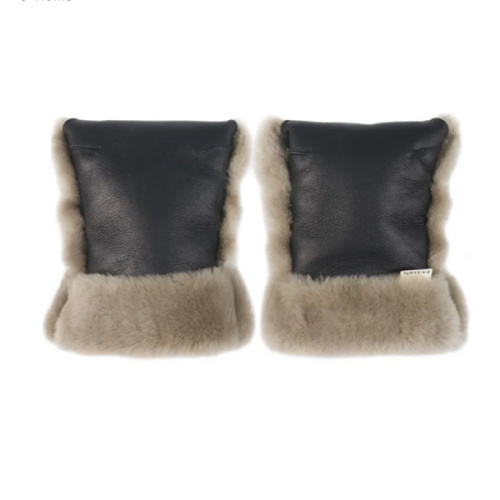 BINIBAMBA - Lambskin stroller mittens - Toast | Smallable