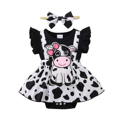 AMAWMW Newborn Baby Girl Clothes Ruffle Sleeveless Romper Floral Dress Bodysuit Infant Girls Summer Outfits with Headband