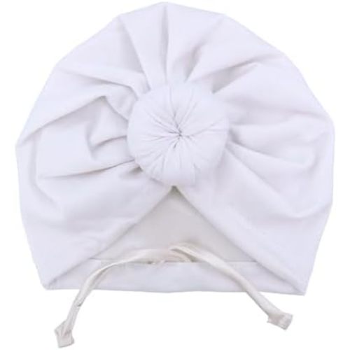 Silky Satin Lined Turban Hat for Babies Infant Toddler Girls Boys Bonnet Newborn Cotton Beanie Little Kids Shower Caps