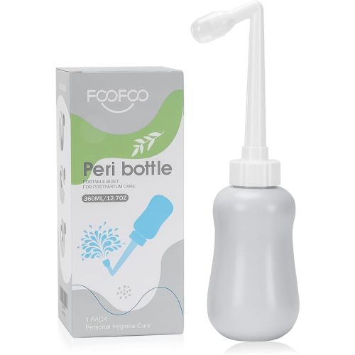 Peri Bottle for Postpartum Care, Postpartum Essentials, Feminine Care 12 oz Gray (Gray)