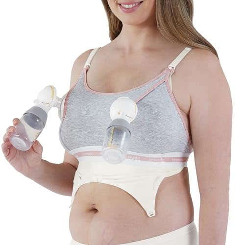 Bravado Designs Pumping Bra Hands Free | Clip and Pump | Pumping Accessory | S-XL