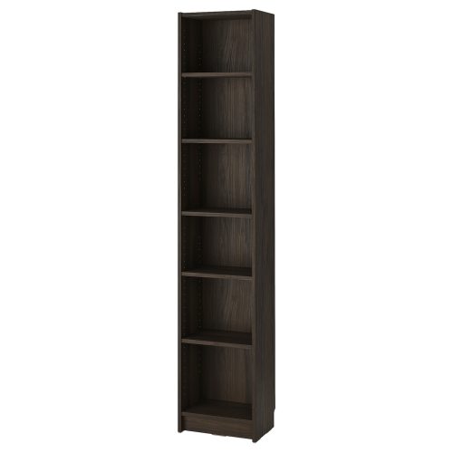 BILLY Bookcase - dark brown oak effect 15 3/4x11x79 1/2 "