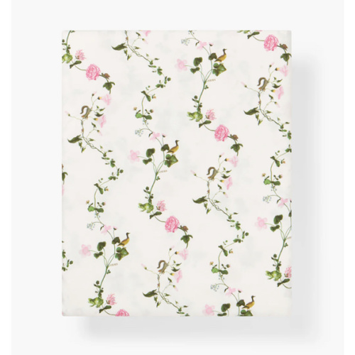 The Crib Sheet in Pink Pond Floral | Over The Moon