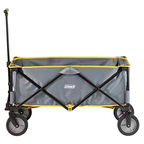 Coleman Portable Folding Utility Wagon with 5 Cubic Feet of Space & Reinforced Bottom Great for Camping Groceries Home Projects or Going to the Park & Beach Supports up to 150lbs