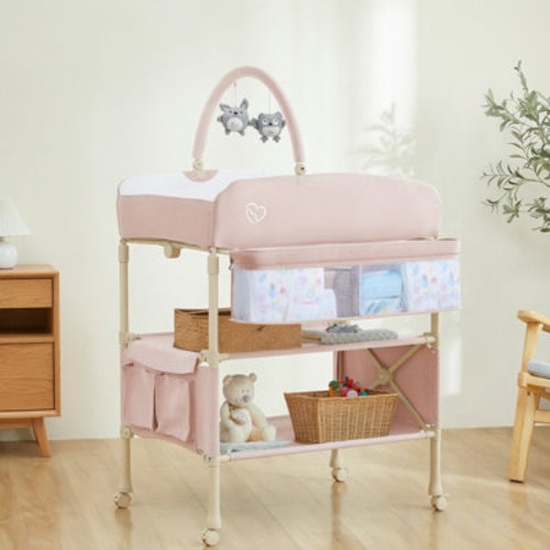 Zoomie Kids Aaralynn Portable Baby Changing Table with Basket & Reviews | Wayfair