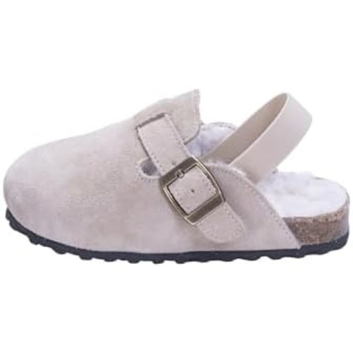 Kids Suede Clogs Toddler Clogs Boys Girls Sandals Cork Adjustable Buckle Mules