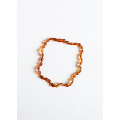 Raw Cognac Baltic Amber Baby Necklace