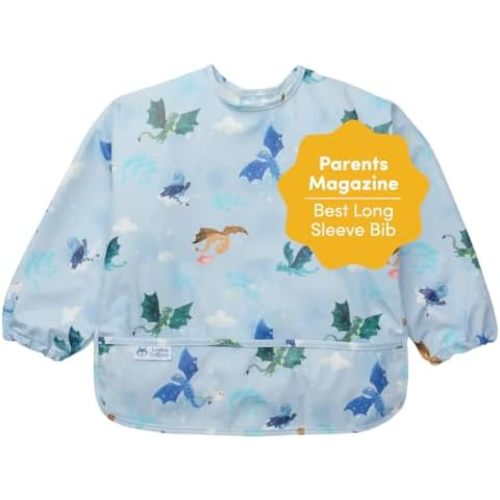 Loulou Lollipop Long Sleeve Washable Bibs Waterproof Baby Bibs 4-36 Months