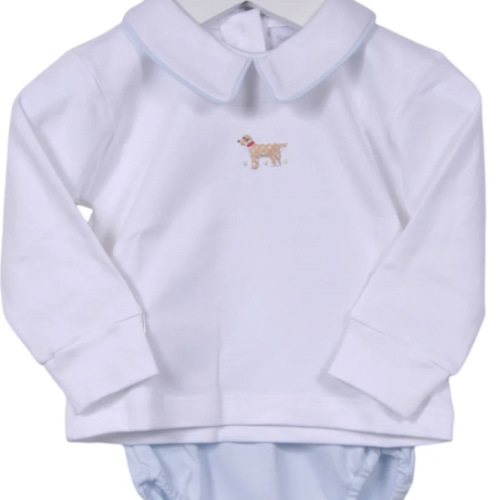 Mini Winston Blue Boys Diaper Set