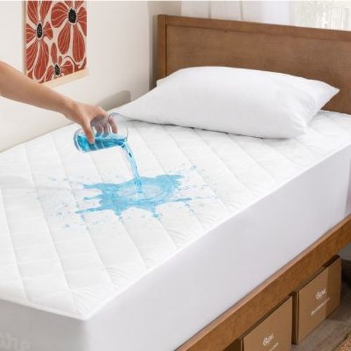 Waterproof Quilted Mattress Pad by Bare Home - Twin