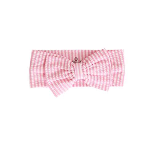 Swim Bow | Seersucker Dusty Pink Medium